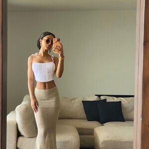 Lioness Kendall Maxi Skirt in Gold